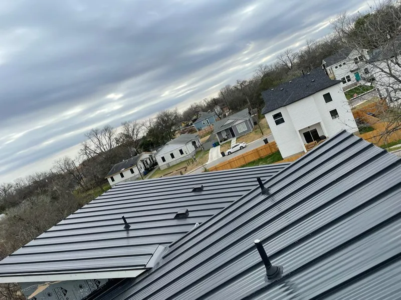 Standing seam metal roof panels with vents for Skylight Repair in Indiana